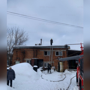В Кольчугино на пожаре в цеху эвакуировали двоих человек