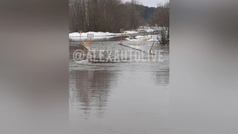 Жители рассказали о затоплении моста под Александровом 
