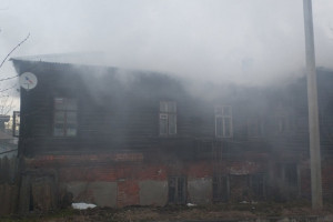 В центре Владимира сгорел дом начала 20 века 