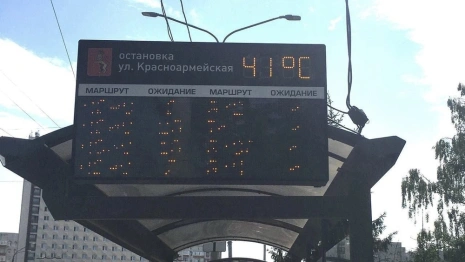 Во Владимире перегрелись информационные табло на остановках