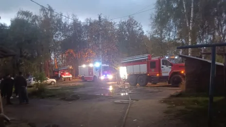 На пожаре под Александровом спасли 3 детей и 3 взрослых 