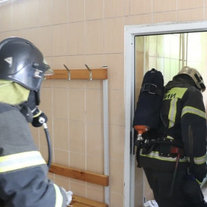 Спасатели потушили условный пожар в Собинском психоневрологическом интернате