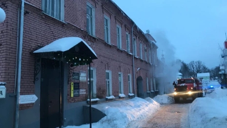 Во Владимире загорелся магазин «Боярский мед»