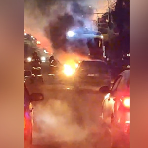 Во Владимире сгорел салон легковушки на проспекте Ленина 