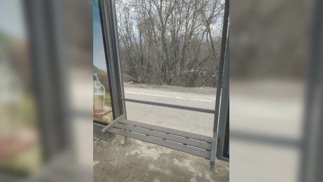 Неизвестные разбили остановку в центре Владимира