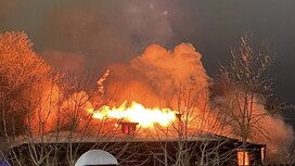 Во Владимирской области загорелся многоквартирный дом