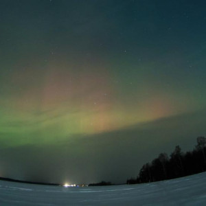 Над Владимирской областью взошло северное сияние 20 января