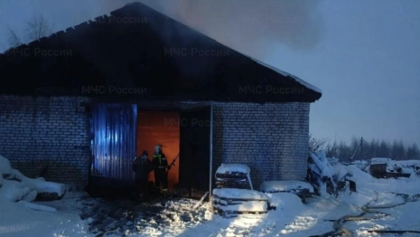 В Муроме мощный пожар охватил пилораму