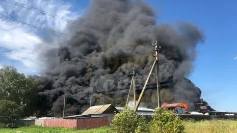 В Коврове локализовали пожар на заводе акриловых ванн