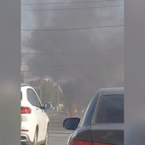 Во Владимире вспыхнул мотоцикл