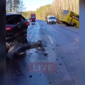 В Киржачском районе произошло ДТП с 5 легковушками и школьным автобусом
