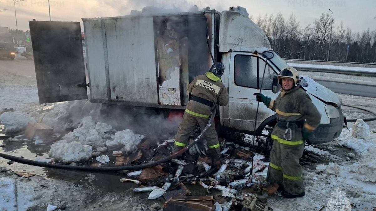 Во Владимирской области на трассе М-7 Волга загорелась ГАЗель - День во  Владимире