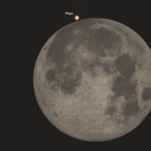 Жители Владимирской области смогут увидеть покрытие полной Луной Марса