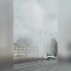 Во Владимире забил 15-метровый фонтан