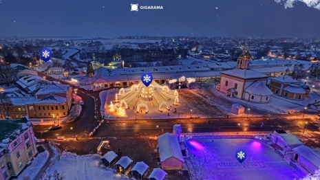 Лаборатория «Гигарама» показала атмосферу новогоднего Суздаля