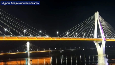 Активисты издевательски назвали гирляндой подсветку моста за 150 млн в Муроме