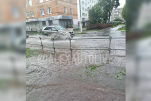 Александров вновь ушел под воду из-за сильных дождей