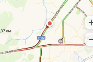 Проспект Ленина во Владимире встал в глухой пробке 5 мая