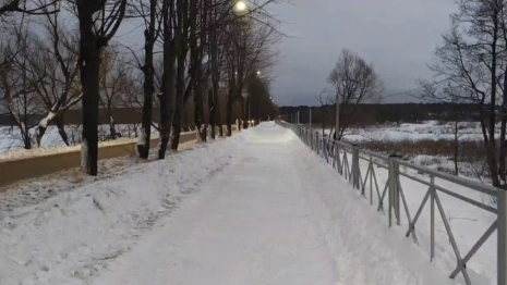 В Киржаче на плотине через реку Вахчилка оборудовали пешеходную зону