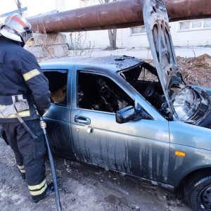 Во Владимире утром сгорела «Лада Приора»