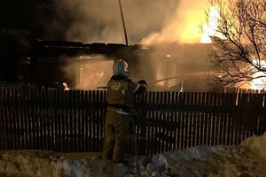 Во Владимирской области сгорел дом в 240 квадратных метров 
