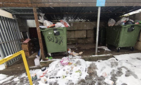 Владимир оказался завален мусором после новогодних праздников