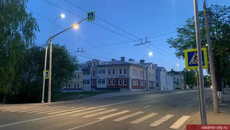 Во Владимире на 5 пешеходных переходах сделали дополнительное освещение