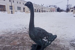 В центре Юрьев-Польского установили скульптуру гуся