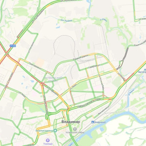 Пробка на въезде во Владимир растянулась на 3,5 км