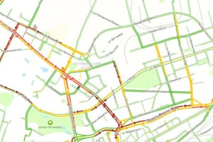 Во Владимире образовалась огромная пробка в Загородный парк