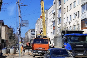 Во Владимире продлили перекрытие дороги на улице Разина 