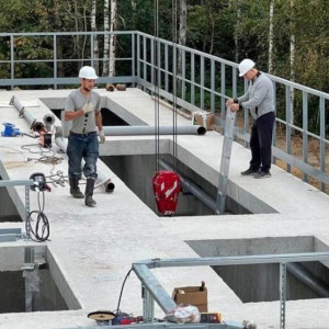 В деревне Владимирской области заканчивают ремонт канализации