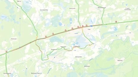 Пробка в Покрове на трассе М-7 выросла до 14 км