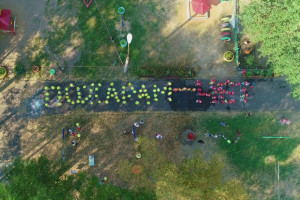 Во Владимирской области дети устроили акцию против лесных пожаров