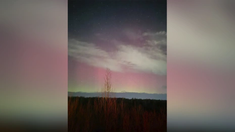 Первая суббуря принесла северное сияние во Владимирскую область 21 марта