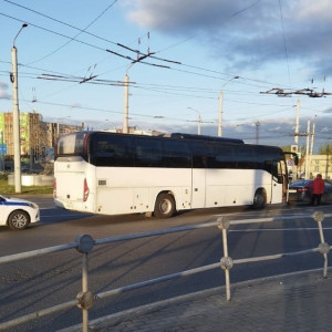 Во Владимире иномарка въехала в пригородный автобус до Гусь-Хрустального