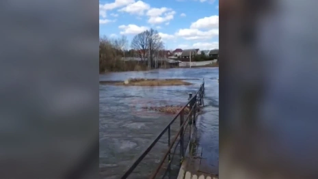 Деревню под Александровом отрезало после затопления моста