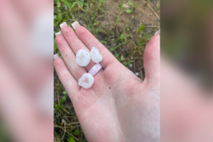 В Коврове начался град