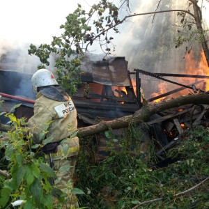 Во Владимирской области при пожаре пострадала пенсионерка