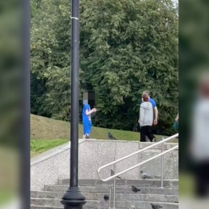 Во Владимире мальчик издевался над голубями в центре города