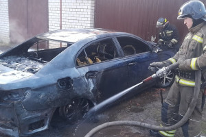 В Гусь-Хрустальном сгорела иномарка