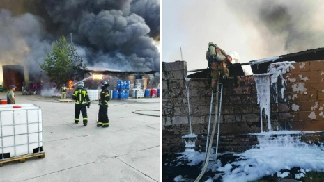 Под Владимиром произошел мощный пожар на лакокрасочном производстве: появились фото