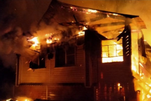Во Владимирской области сгорел жилой дом
