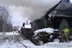 На мощном пожаре во Владимирской области пострадал 70-летний пенсионер