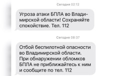 Угроза атаки БПЛА нависла над Владимирской областью в ночь на 8 декабря