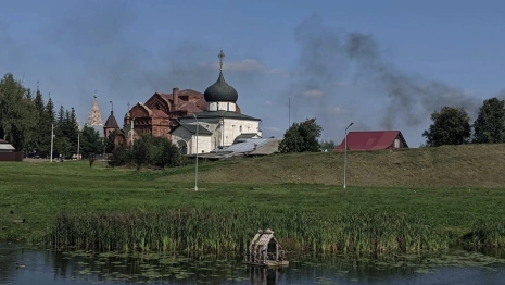 Юрьев-Польский затянуло едким дымом от асфальтового завода