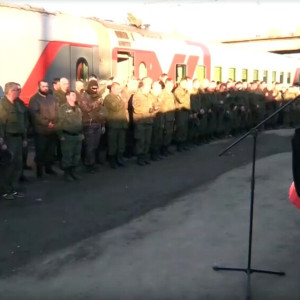 Первый эшелон владимирских мобилизованных проводили под «Прощание славянки»