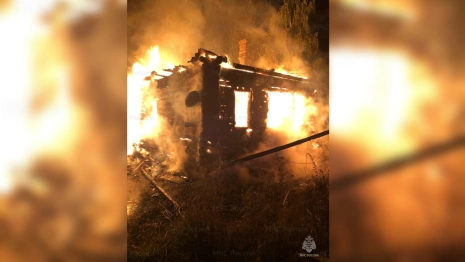 В Киржачском районе на пожаре пострадал человек