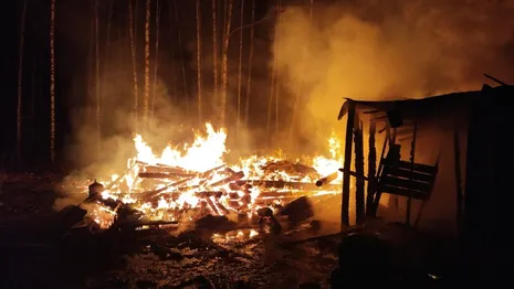 Появились фото смертельного пожара на производстве под Гусь-Хрустальным