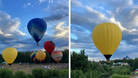 «Там сбываются мечты». Как прошел первый вечер фестиваля воздушных шаров в Суздале